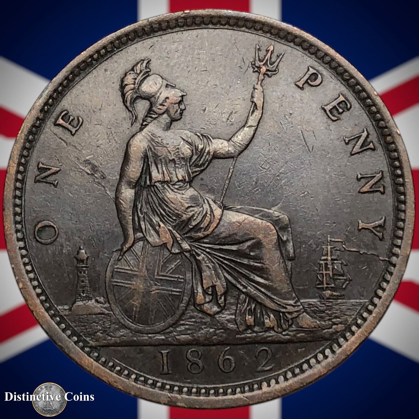 Great Britain 1862 Penny 1d GB6211