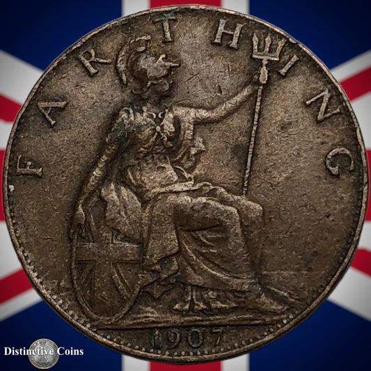 Great Britain 1907 Farthing 1/4d GB4601