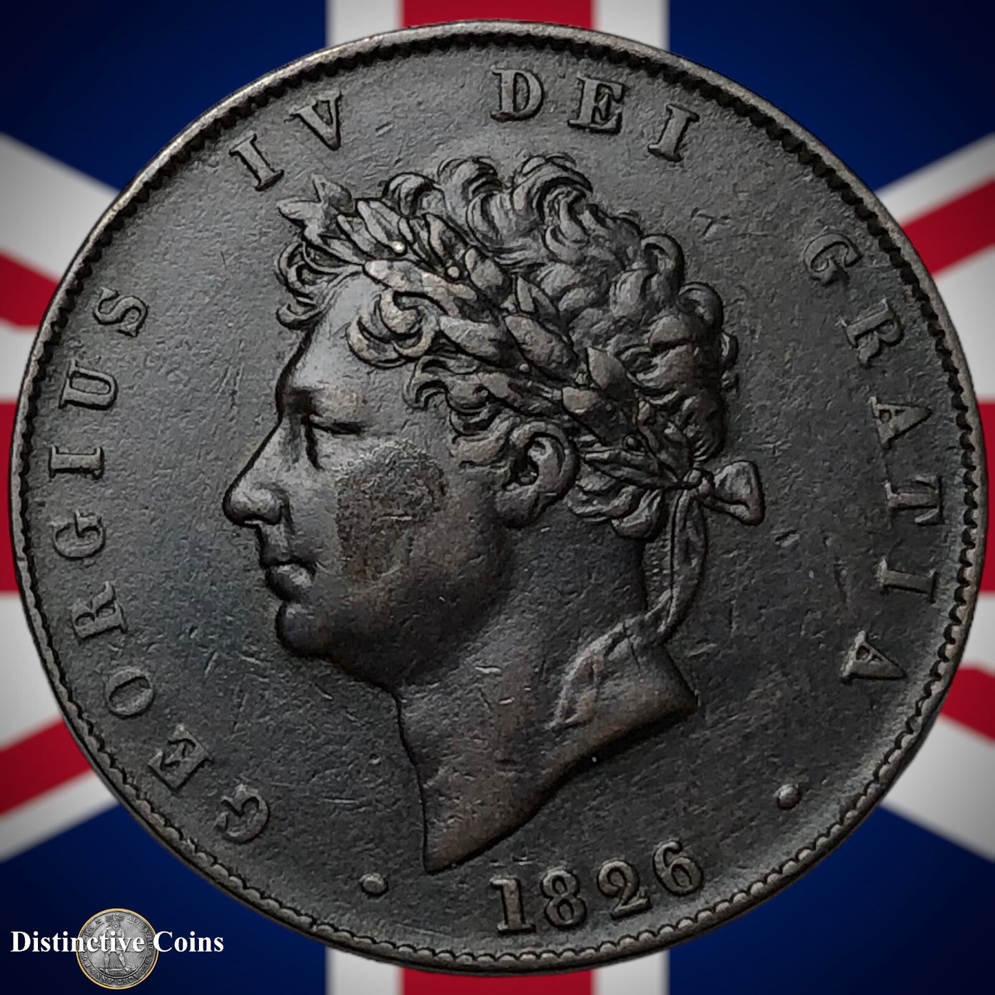 Great Britain 1826 Half Penny 1/2d GB5198