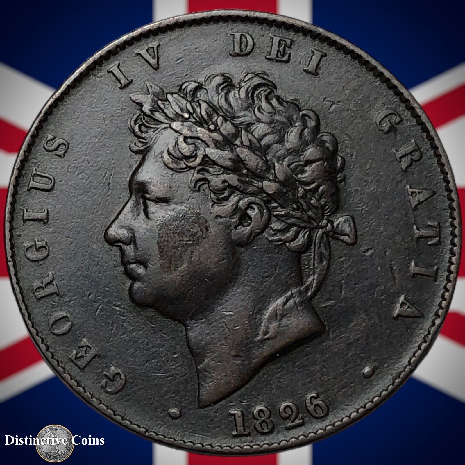 Great Britain 1826 Half Penny 1/2d GB5198