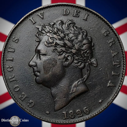 Great Britain 1826 Half Penny 1/2d GB5198