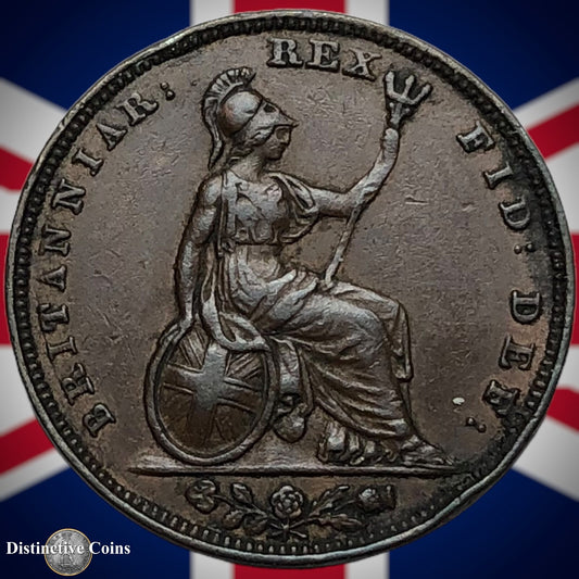 Great Britain 1834 Farthing 1/4d GB3372