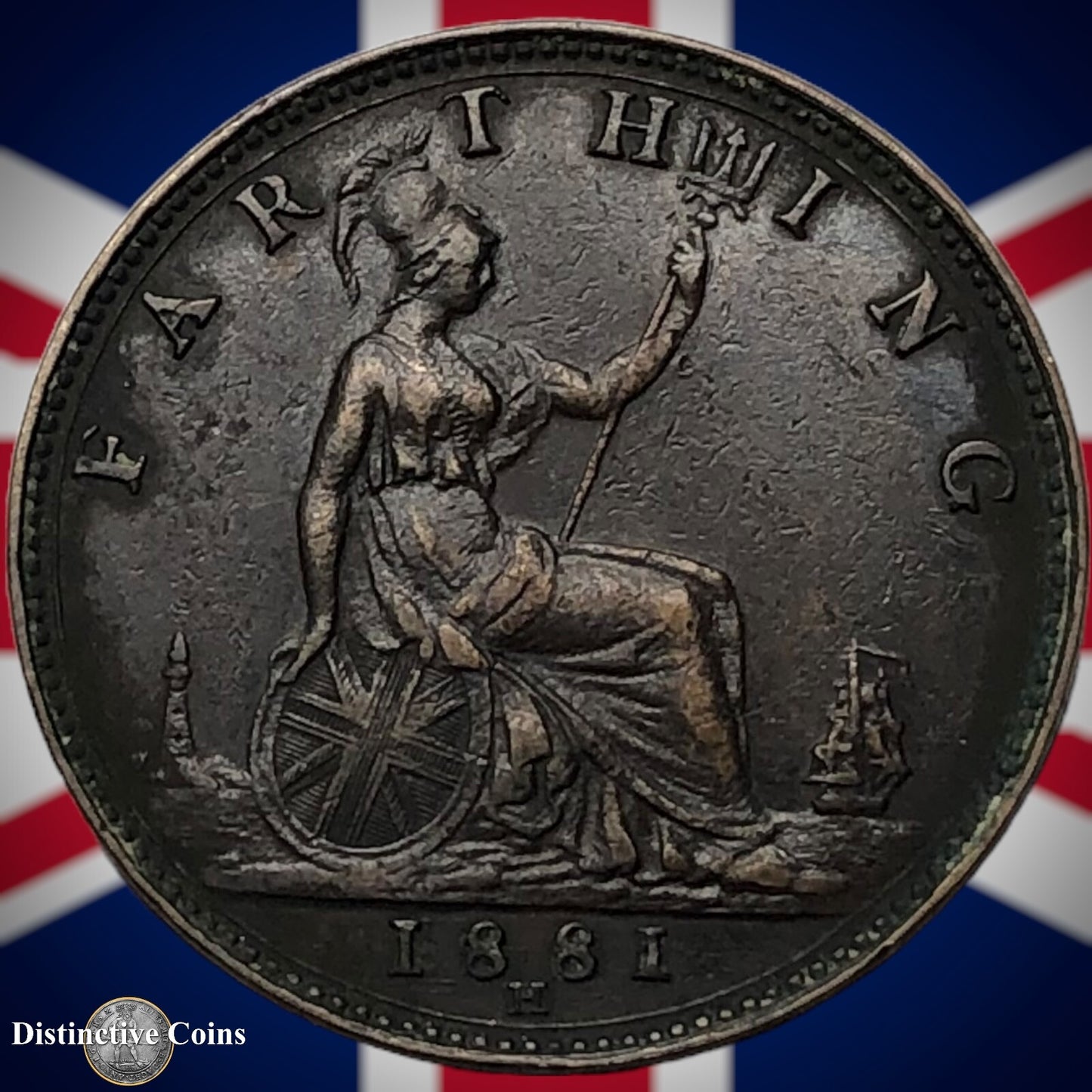 Great Britain 1881 H Farthing 1/4d GB3960