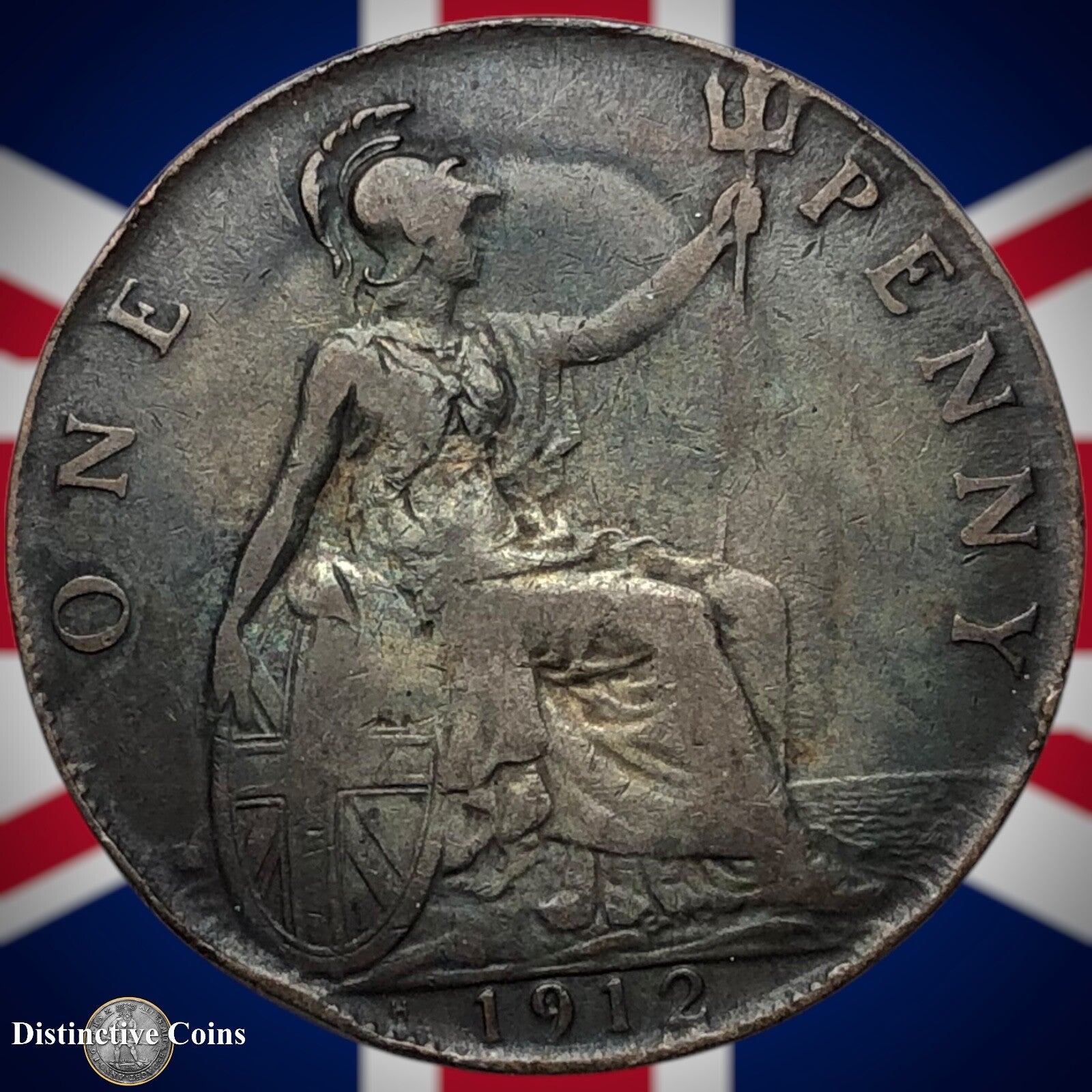 Great Britain 1912 H Penny 1d GB6784