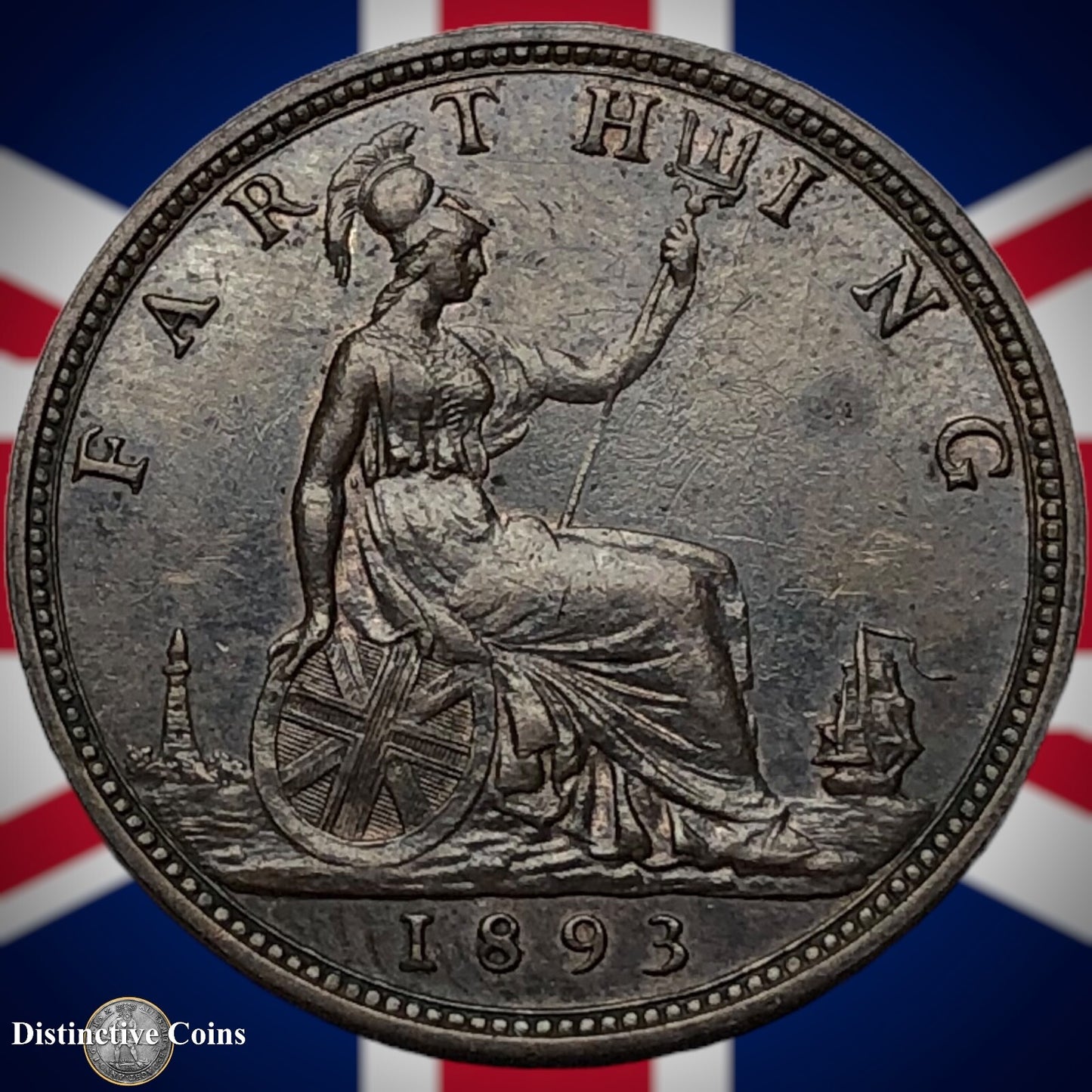 Great Britain 1893 Farthing 1/4d GB4369