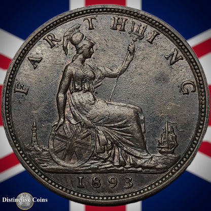 Great Britain 1893 Farthing 1/4d GB4369