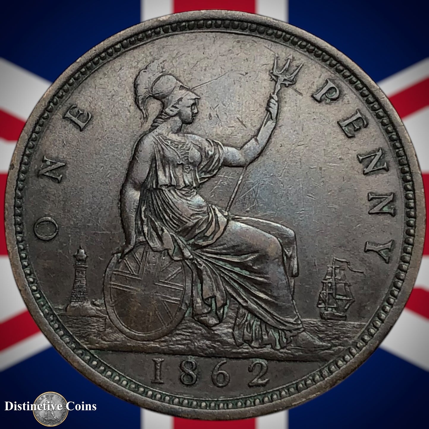 Great Britain 1862 Penny 1d GB6227
