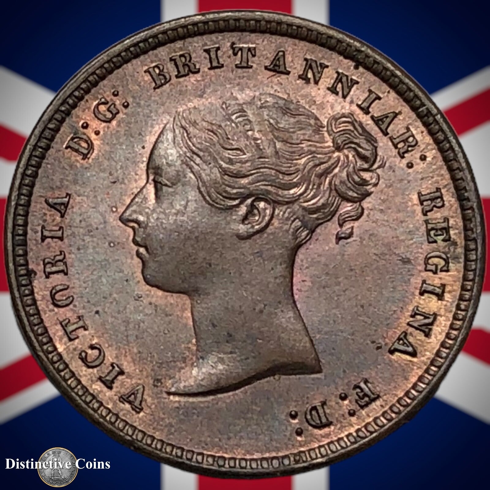 Great Britain 1844 Half Farthing 1/2 Penny GB3133