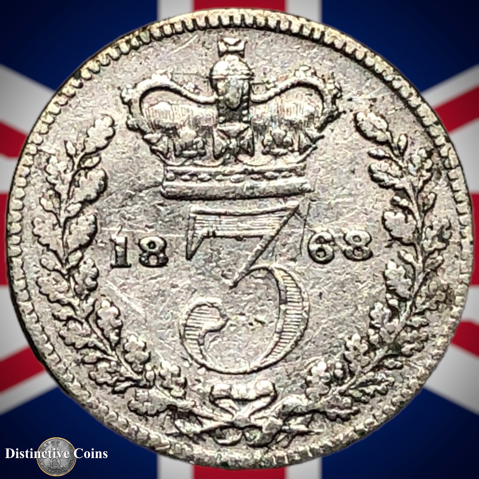 Great Britain 1868 Three Pence GB1844