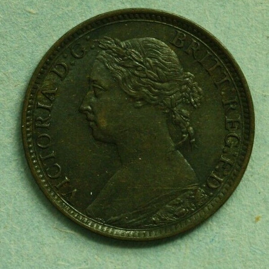 Great Britain 1884 Farthing AU   A283