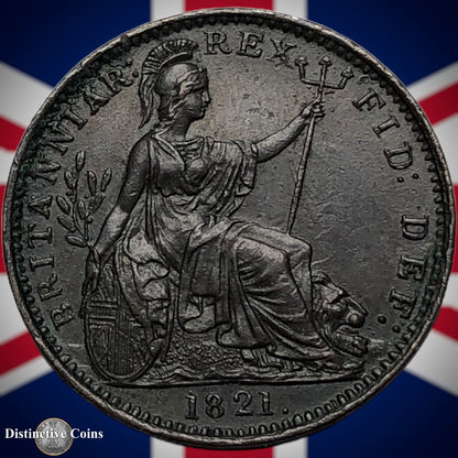 Great Britain 1821 Farthing 1/4d GB3236
