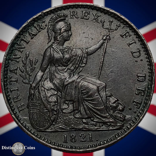 Great Britain 1821 Farthing 1/4d GB3236