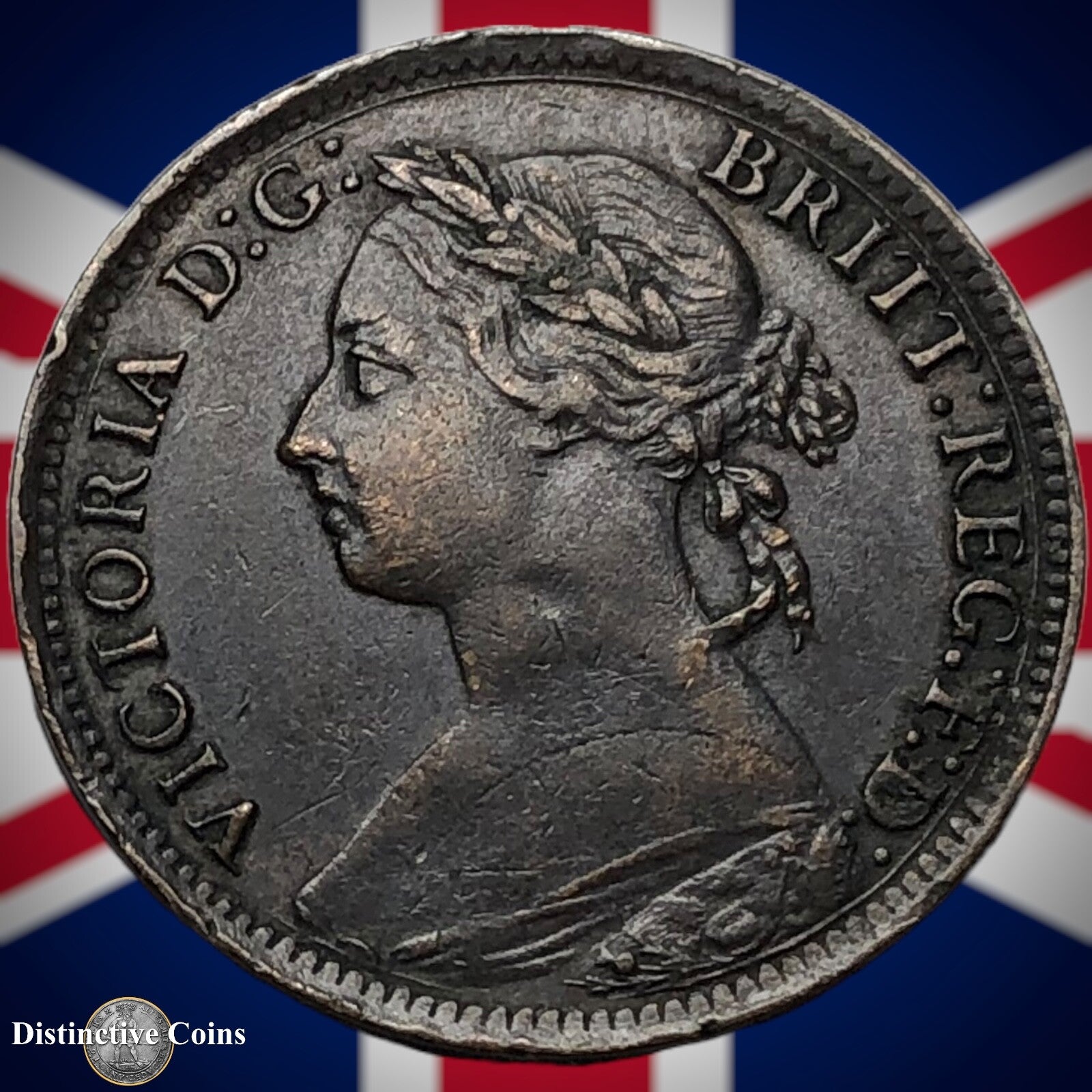 Great Britain 1895 Farthing 1/4d GB4397