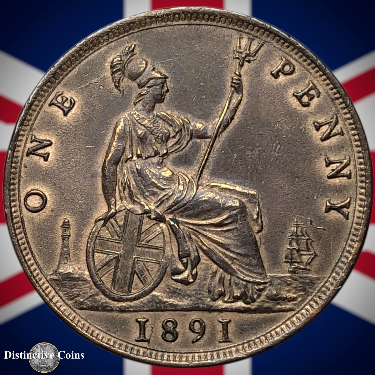 Great Britain 1891 Penny 1d GB6539