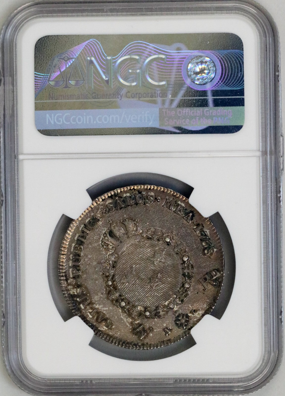 Sweden 1768-AL 1/2 Riksdaler KM# 489 (NGC) AU55 Very Rare 6,476 Minted D040