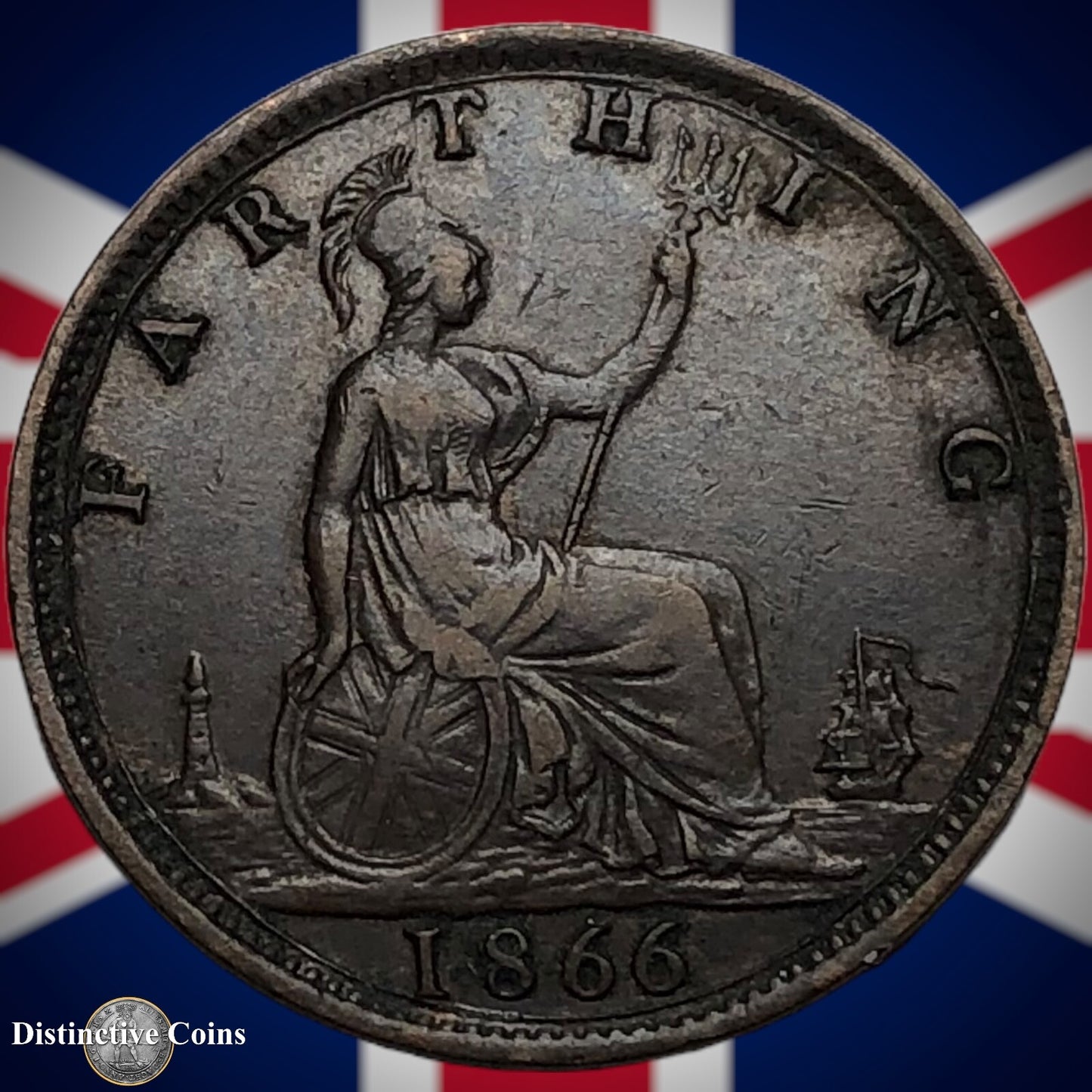 Great Britain 1866 Farthing 1/4d GB3575