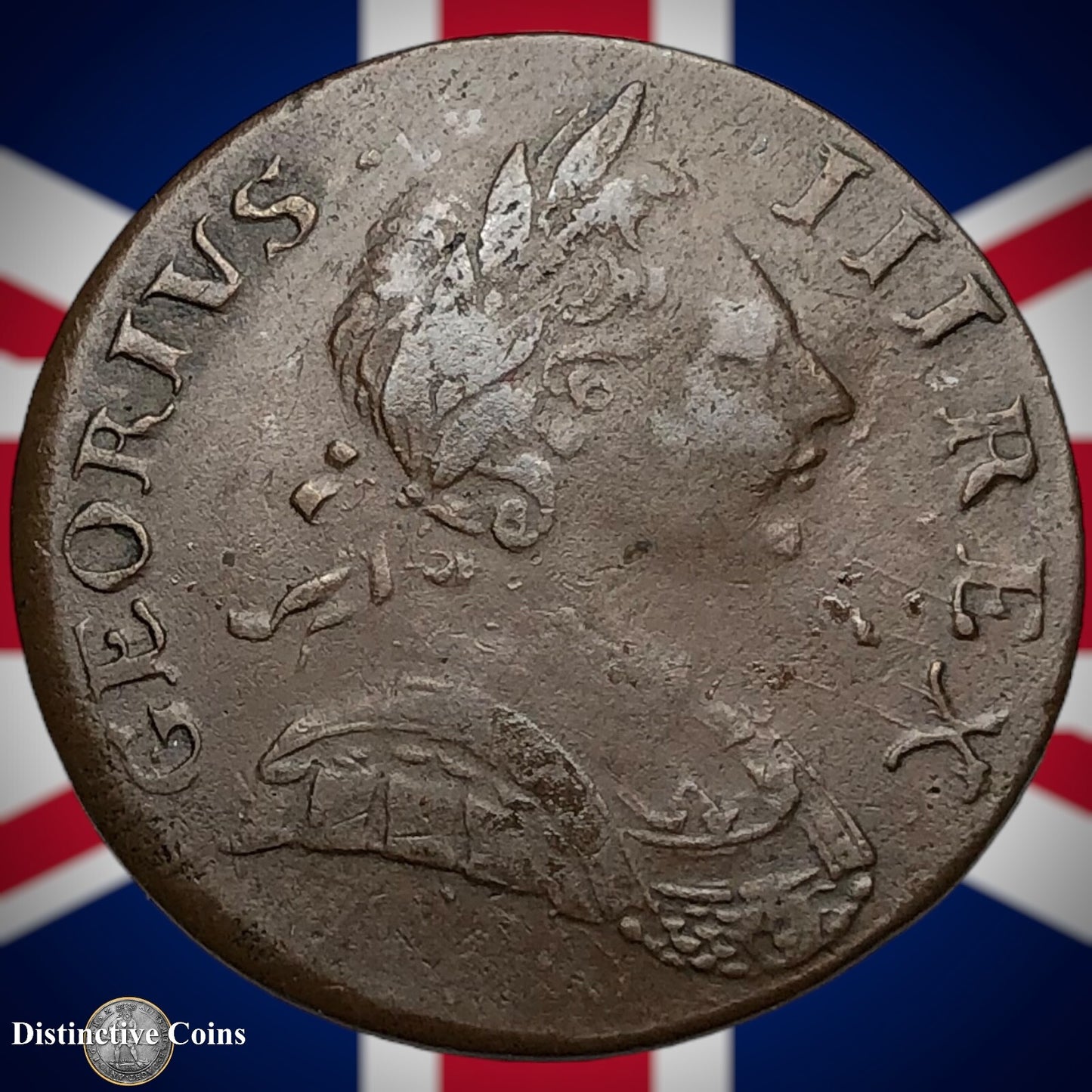 Great Britain 1772 Half Penny 1/2d GB5107