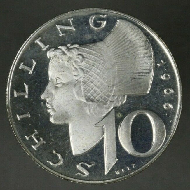 Austria 1966 Proof Set 9 Coins Scarce    B194