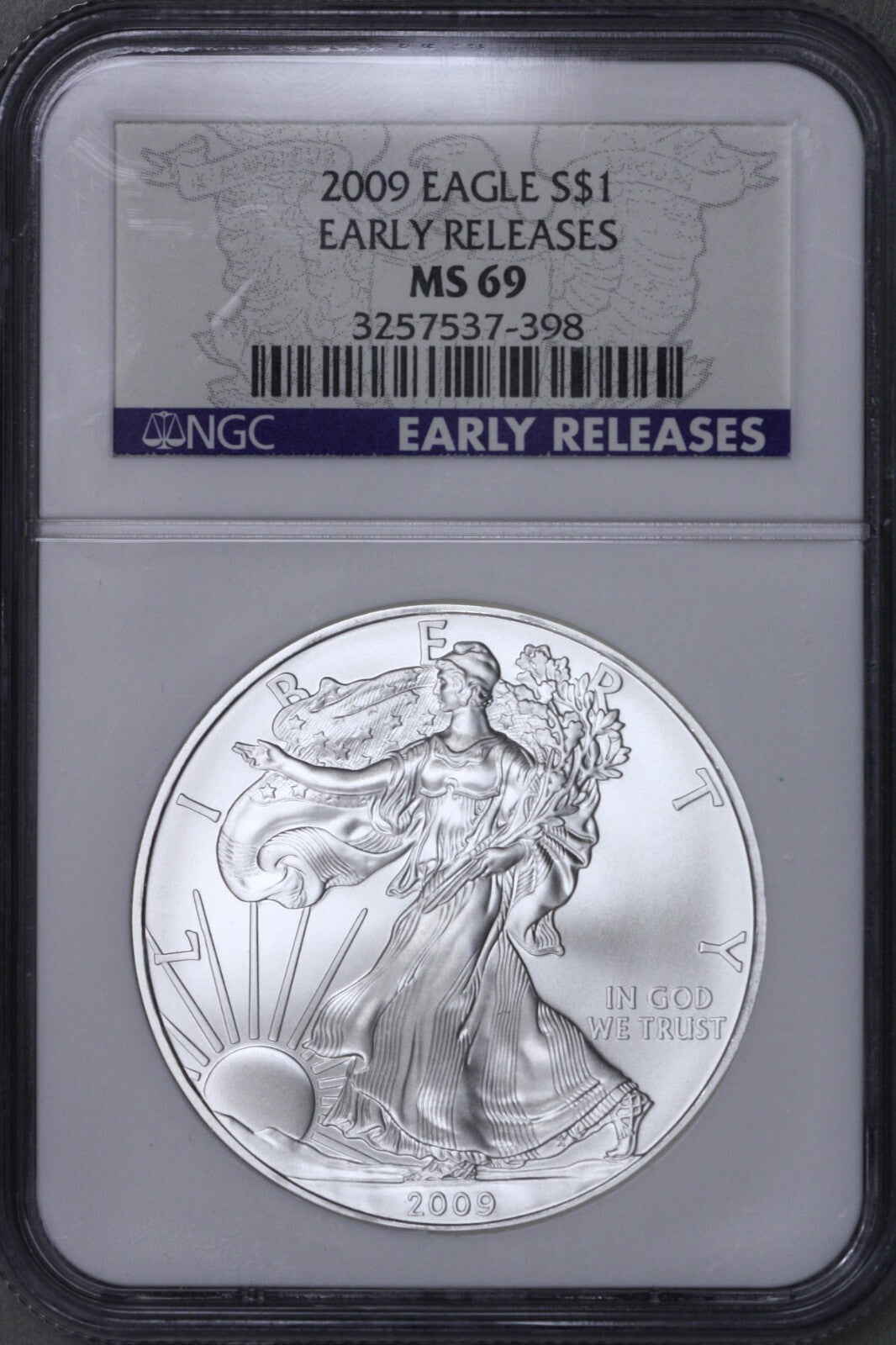 US 2009 Silver Eagle NGC MS69 Early Releases  S775