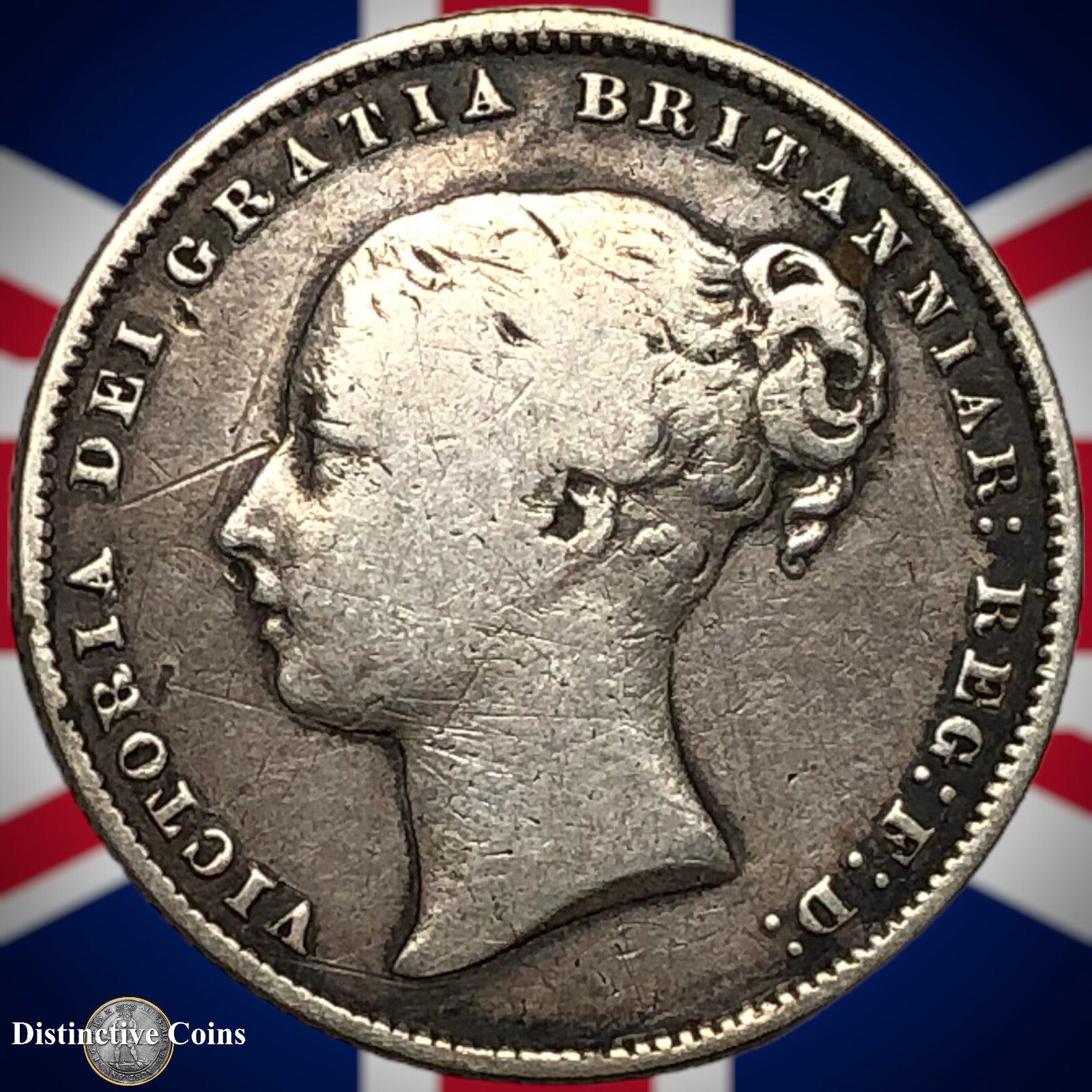 Great Britain 1864 British One Shilling GB0269
