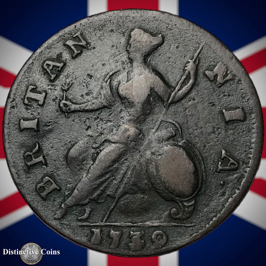 Great Britain 1739 Half Penny 1/2d GB5080