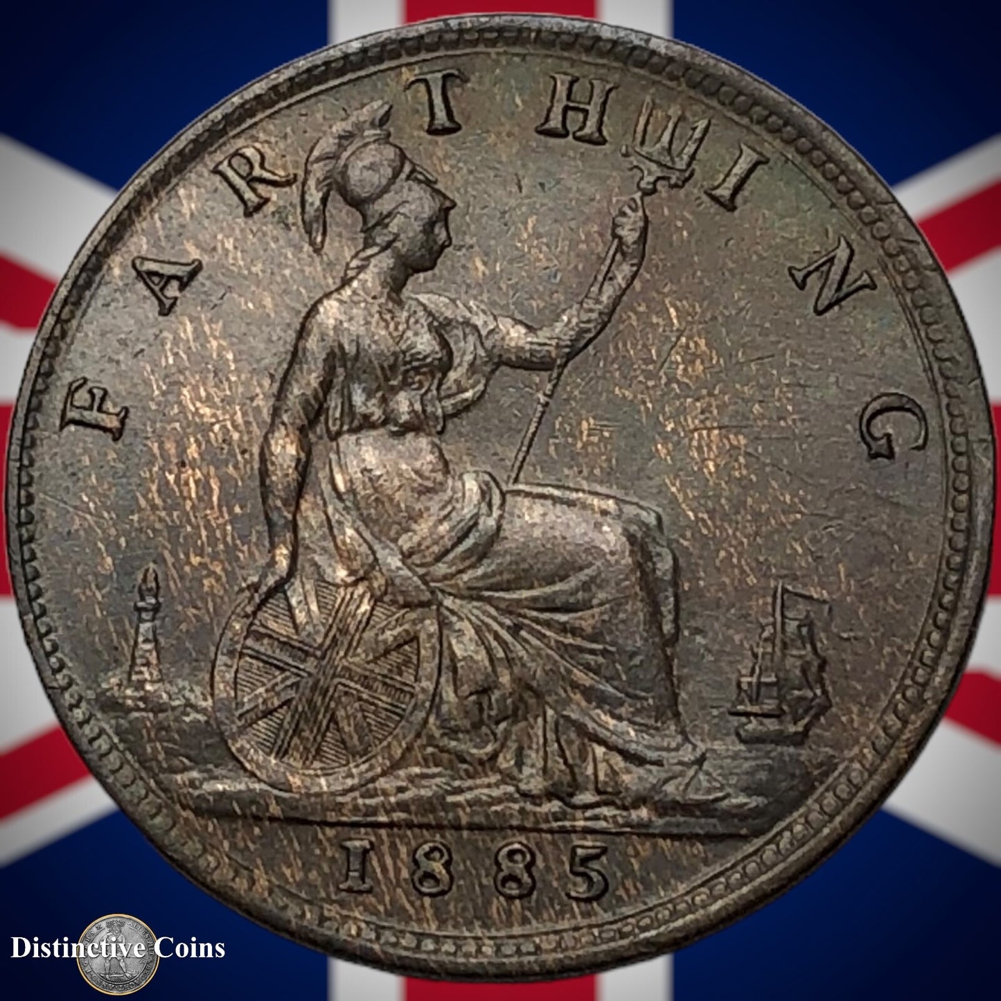 Great Britain 1885 Farthing 1/4d GB4180