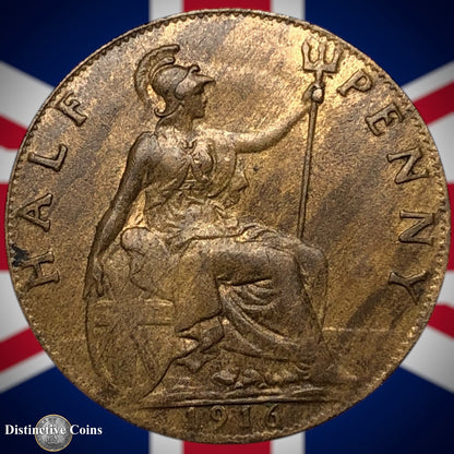 Great Britain 1916 Half Penny 1/2d GB5853