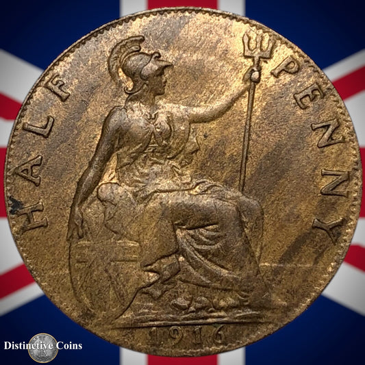 Great Britain 1916 Half Penny 1/2d GB5853