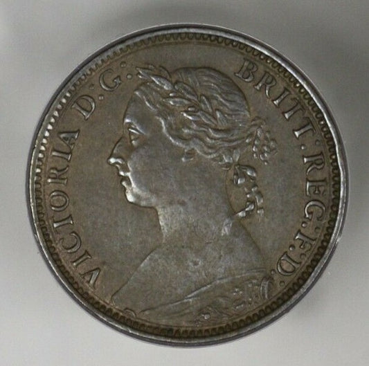 Great Britain 1886 Farthing AU  A3018