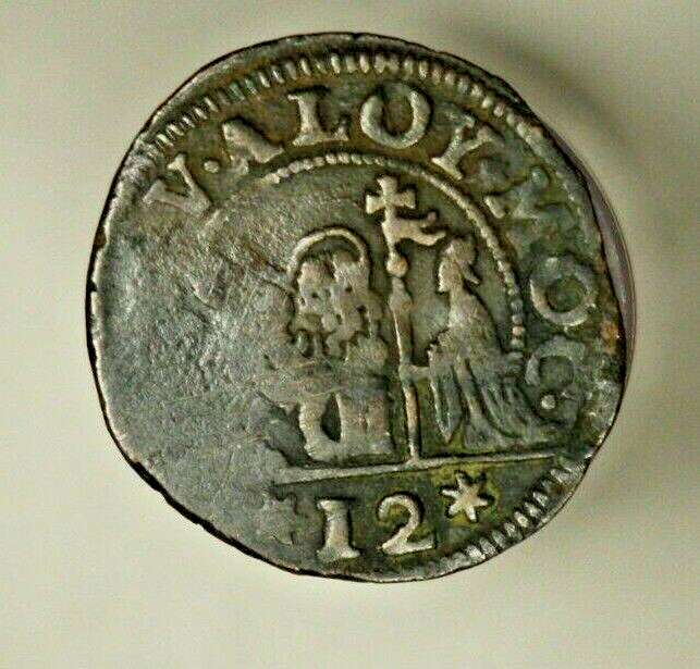Italy Venice AE Soldo Dodge Alois Macenigo 1722 - 1732 uneven Strike XF A1836