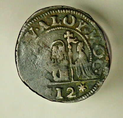 Italy Venice AE Soldo Dodge Alois Macenigo 1722 - 1732 uneven Strike XF A1836