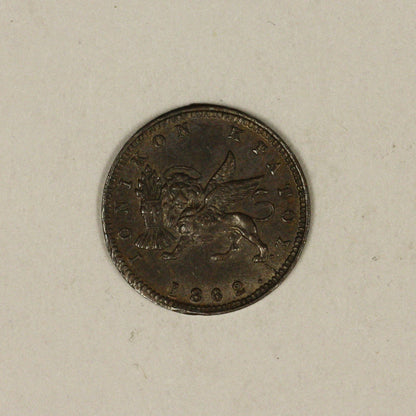 Ionian Islands 1862 Lepton slightly rough rims
