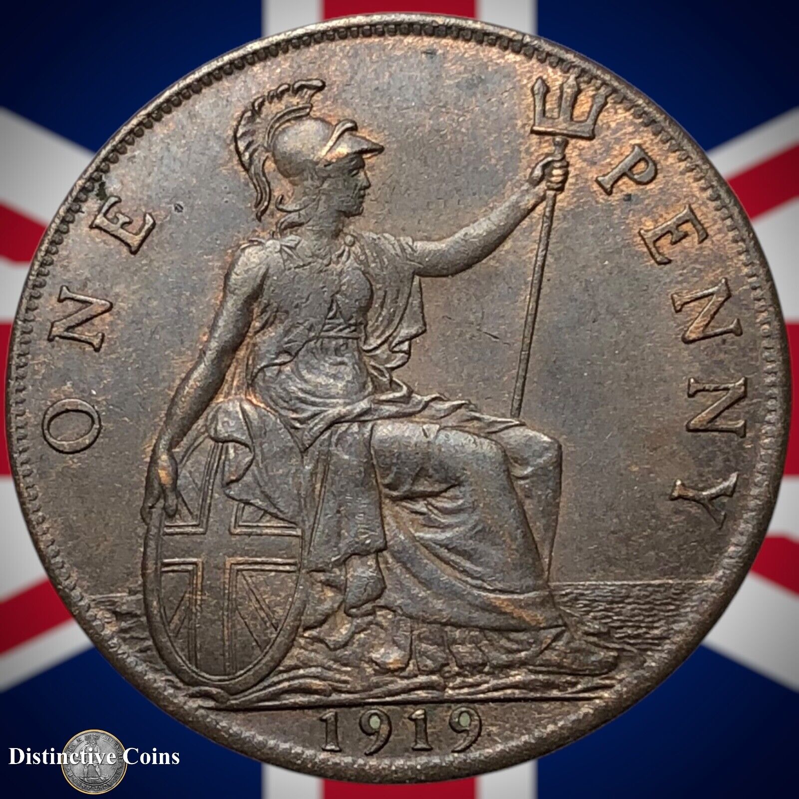 Great Britain 1919 Penny 1d GB6911