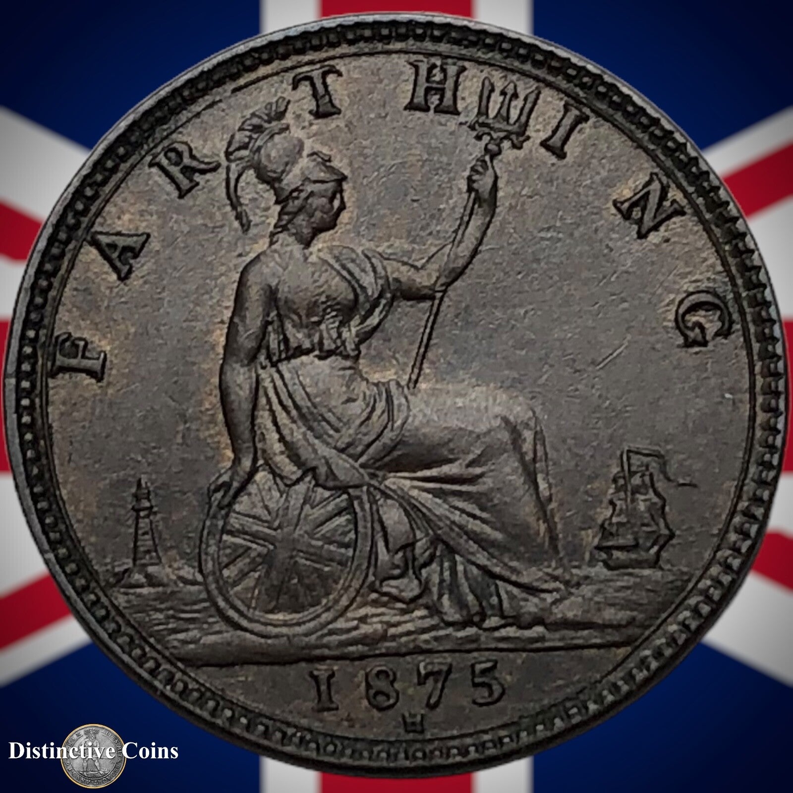 Great Britain 1875 H Farthing 1/4d GB3768