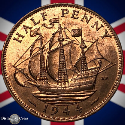 Great Britain 1944 Half Penny 1/2d GB6037