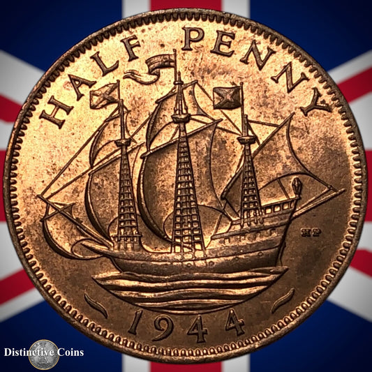 Great Britain 1944 Half Penny 1/2d GB6037