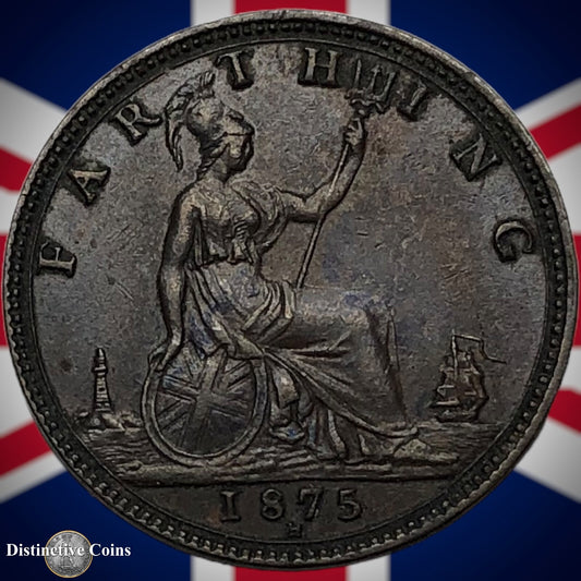 Great Britain 1875 H Farthing 1/4d GB3747
