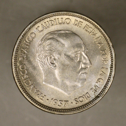 Spain 1957 25 Pesetas 