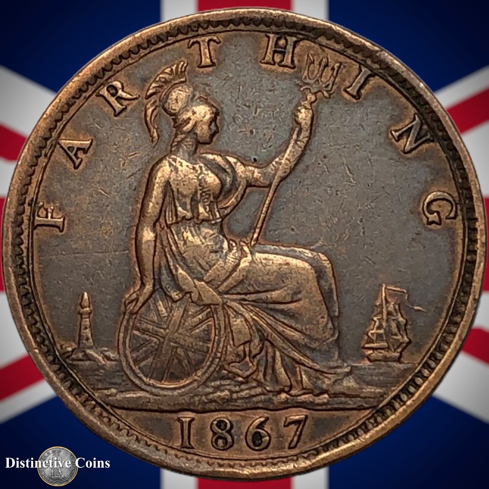 Great Britain 1867 Farthing 1/4d GB3612