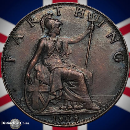 Great Britain 1909 Farthing 1/4d GB4618