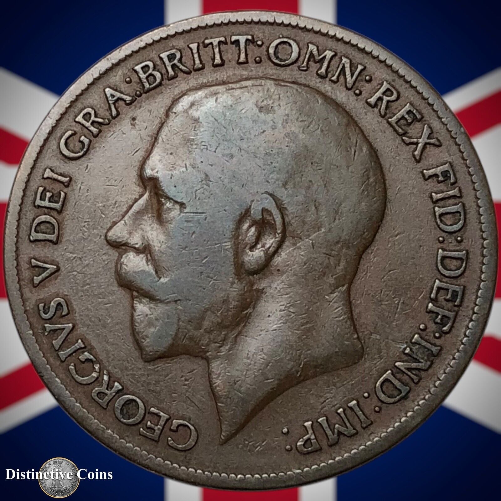 Great Britain 1919 KN Penny 1d GB6934