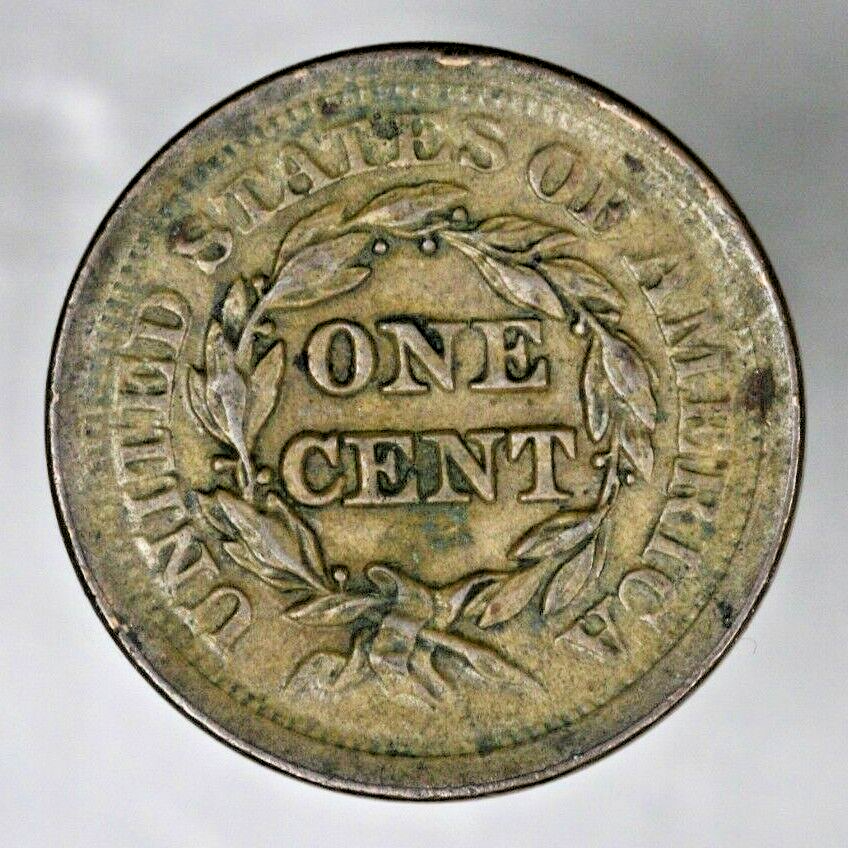 US 1852 Braided Hair Large Cent  A3152