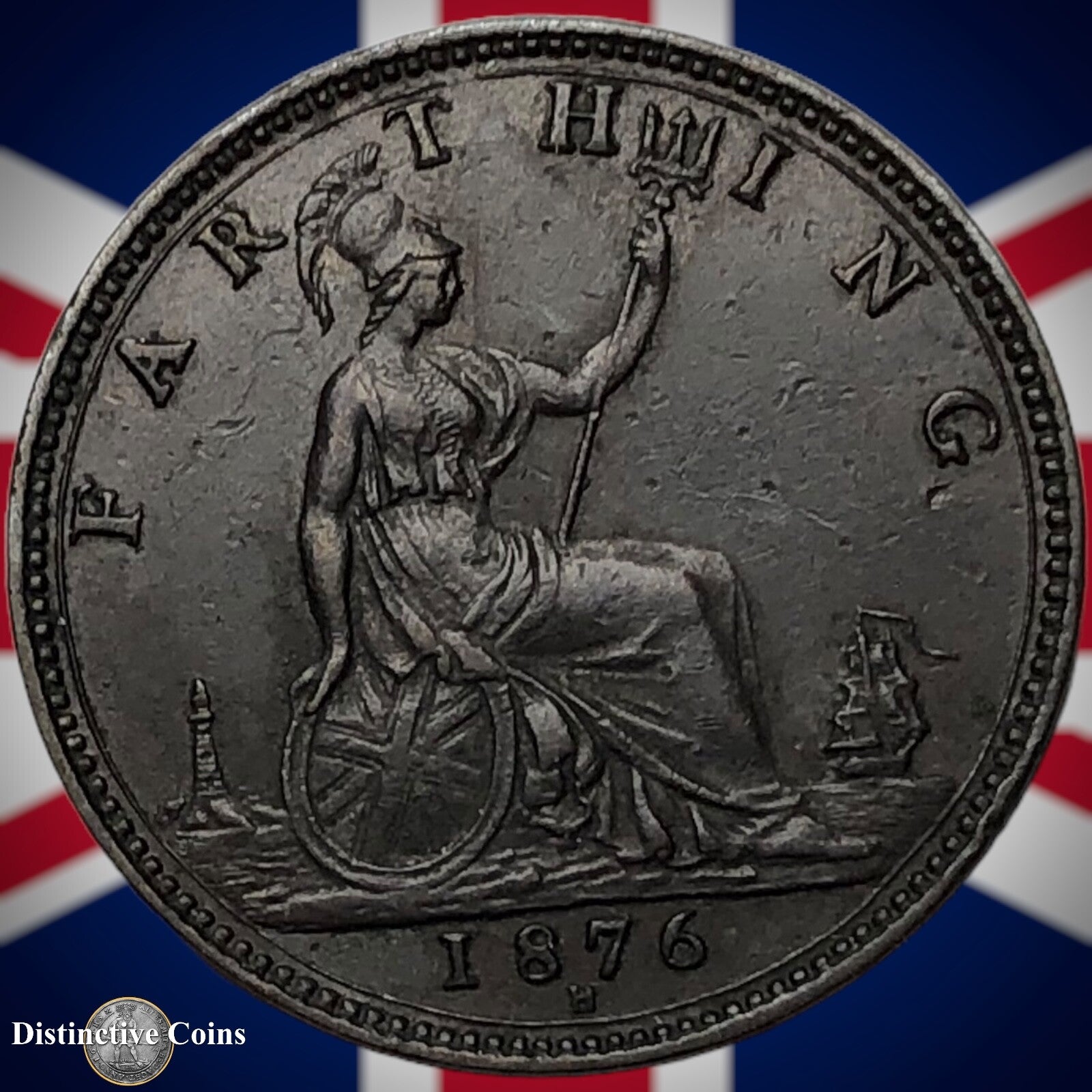 Great Britain 1876 H Farthing 1/4d GB3775