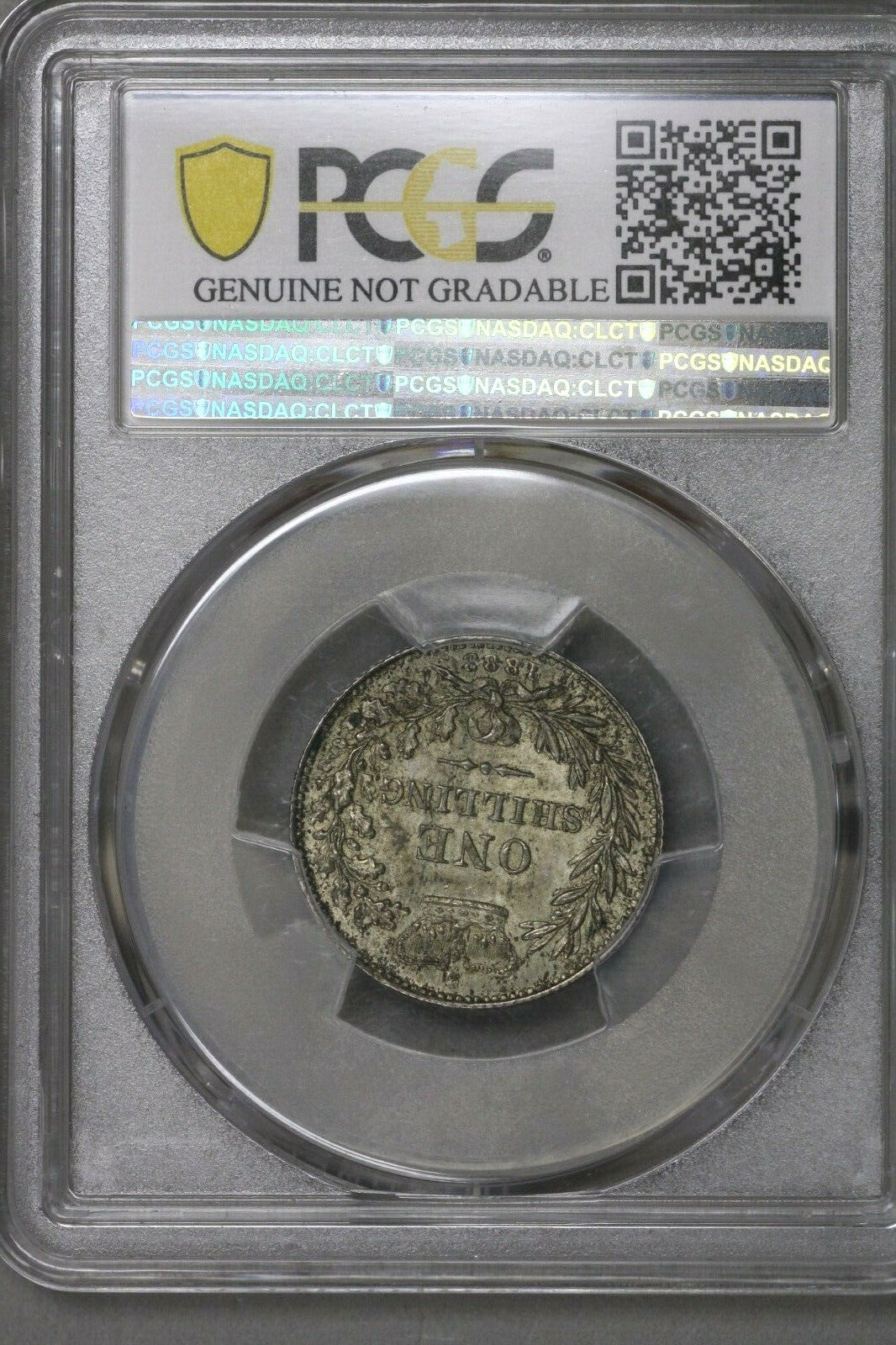 Great Britain 1883 Shilling PCGS AU Detail Planchet Flaw    S422