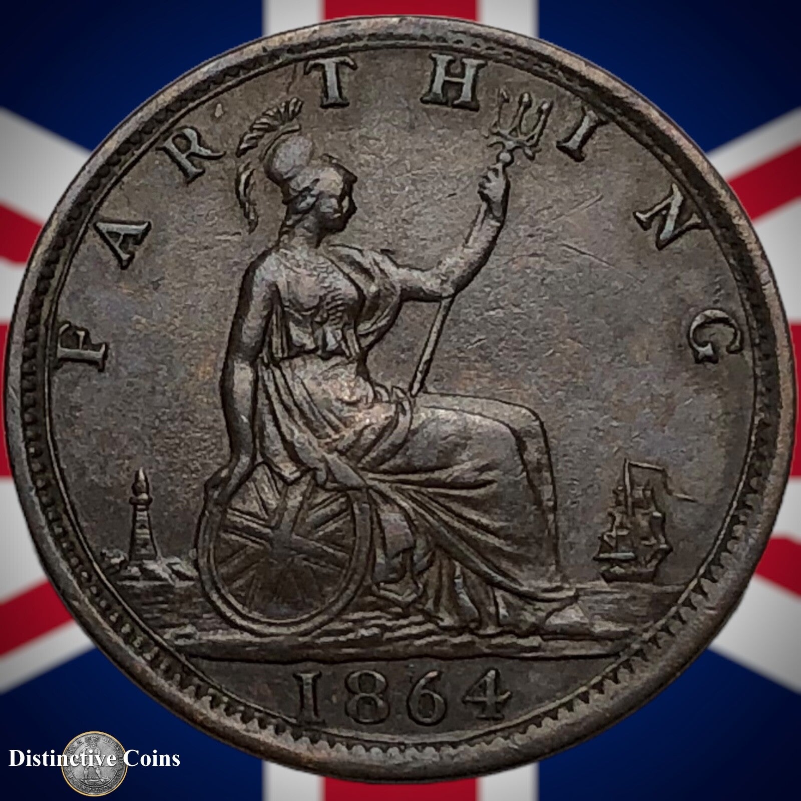 Great Britain 1864 Farthing 1/4d GB3517