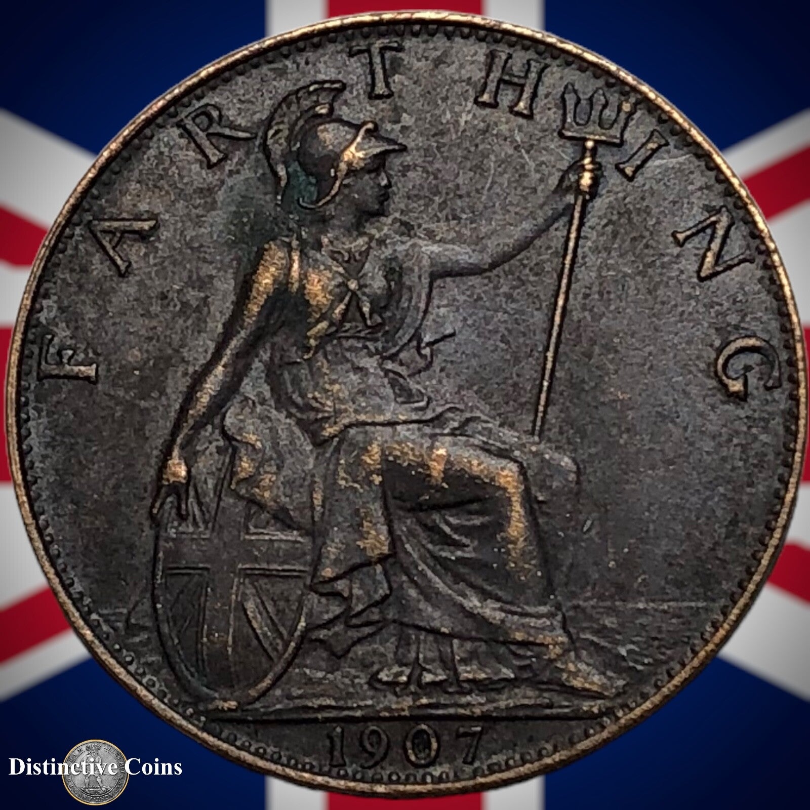 Great Britain 1907 Farthing 1/4d GB4600