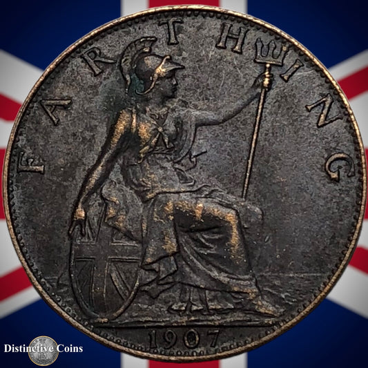 Great Britain 1907 Farthing 1/4d GB4600