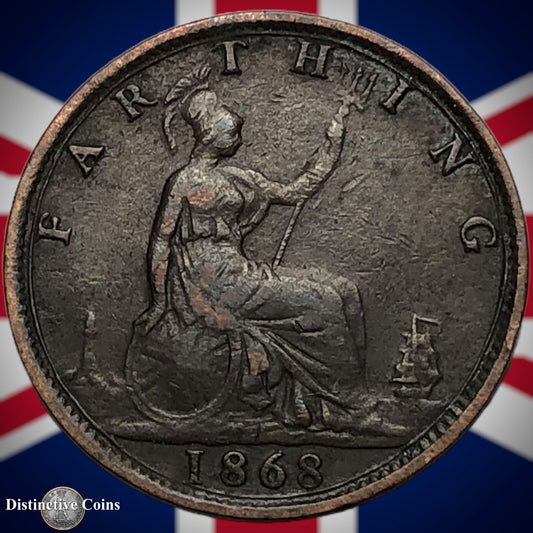 Great Britain 1868 Farthing 1/4d GB3615