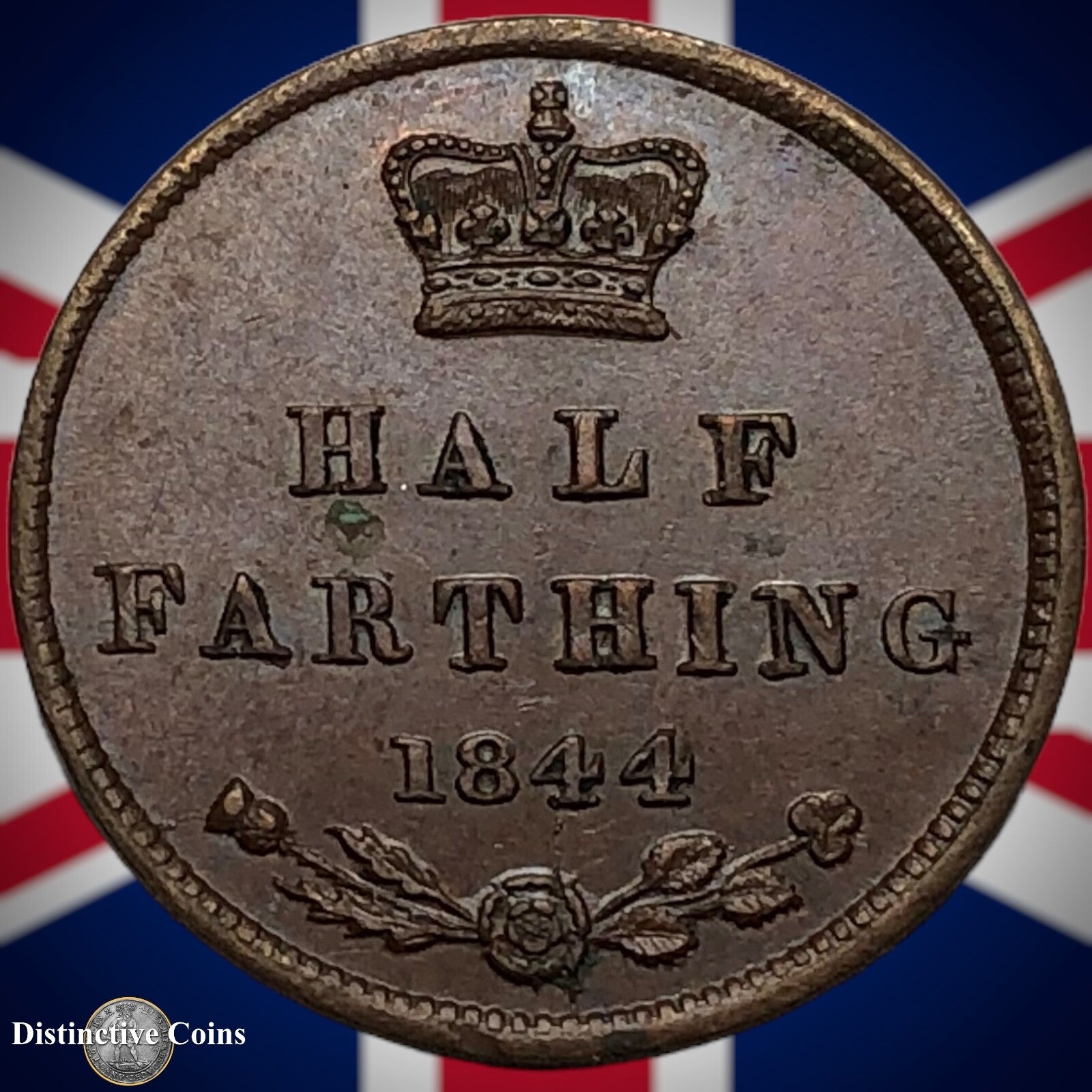 Great Britain 1844 Half Farthing 1/2 Penny GB3116