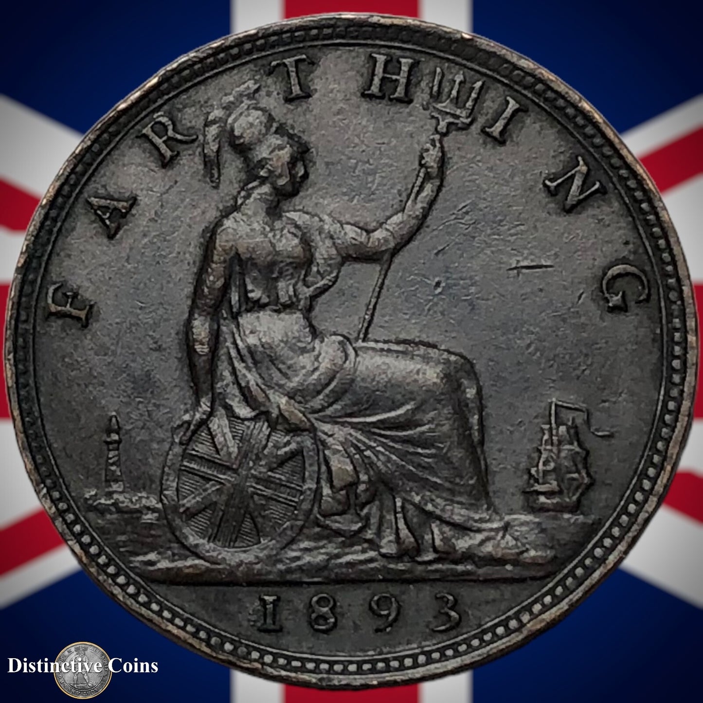 Great Britain 1893 Farthing 1/4d GB4351